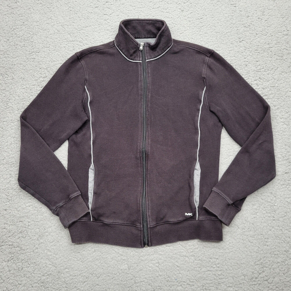 Michael Kors Jacket Womens Medium Black Jacket Full Zip Long Sleeve